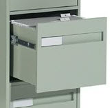 Notice the drawer glides take up storage space