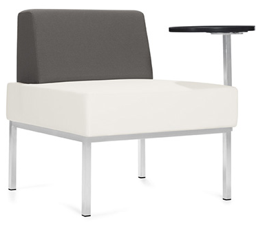 Armless Guest Chair with Side Tablet