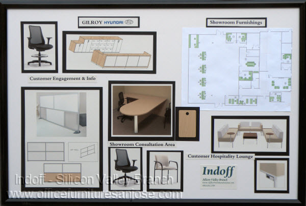 Concept Board - Hyundai Showroom Remodel -  Layout, Photos & Finishes