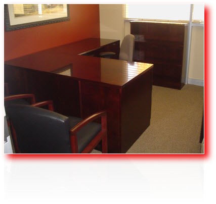 Executive Desk - Wood Veneer - Reconfigurable