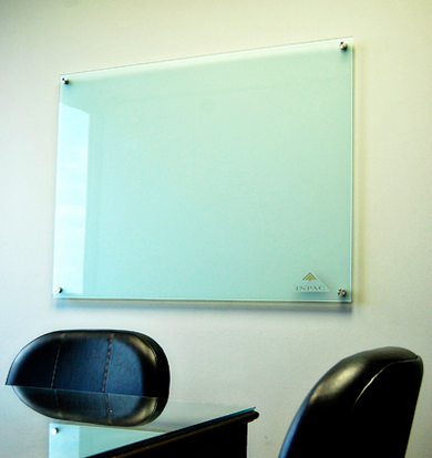 Glass Marker Board with Stand-off Mounting