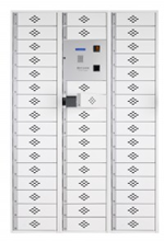 Electronic Towel Dispenser-Locker - Cuts laundering costs by 80%.