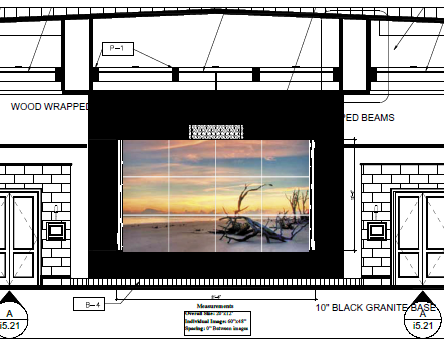 Plan for turning a solid - sound bouncing wall into Sound Absorbing Art