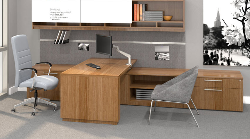 Sit Stand Adjustable Height Executive Desk