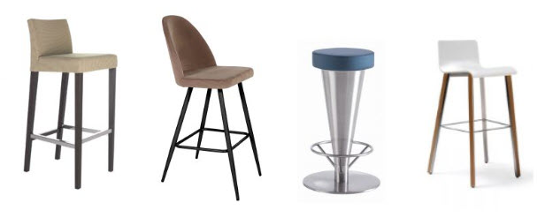 Stools - Bar or Counter Height Dining or Team Seating around standing height table